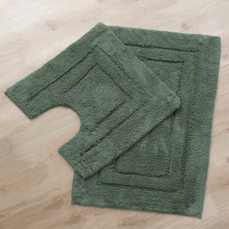 Bath Mat 2 Piece Tufted Bath Mat Set Sage