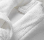 Bath Robe Quick Dry Terry Cotton White