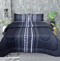 Comforter Set - Black Stripe