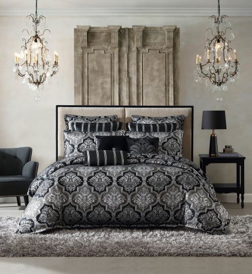 Davinci Chamonix Quilt Cover Set Silver