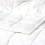 Ddecor Home Josephine Comforter sets Cotton Jacquard White