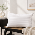 ICF Standard  Stripe Pure Cotton Cover Pillow  Single Pack