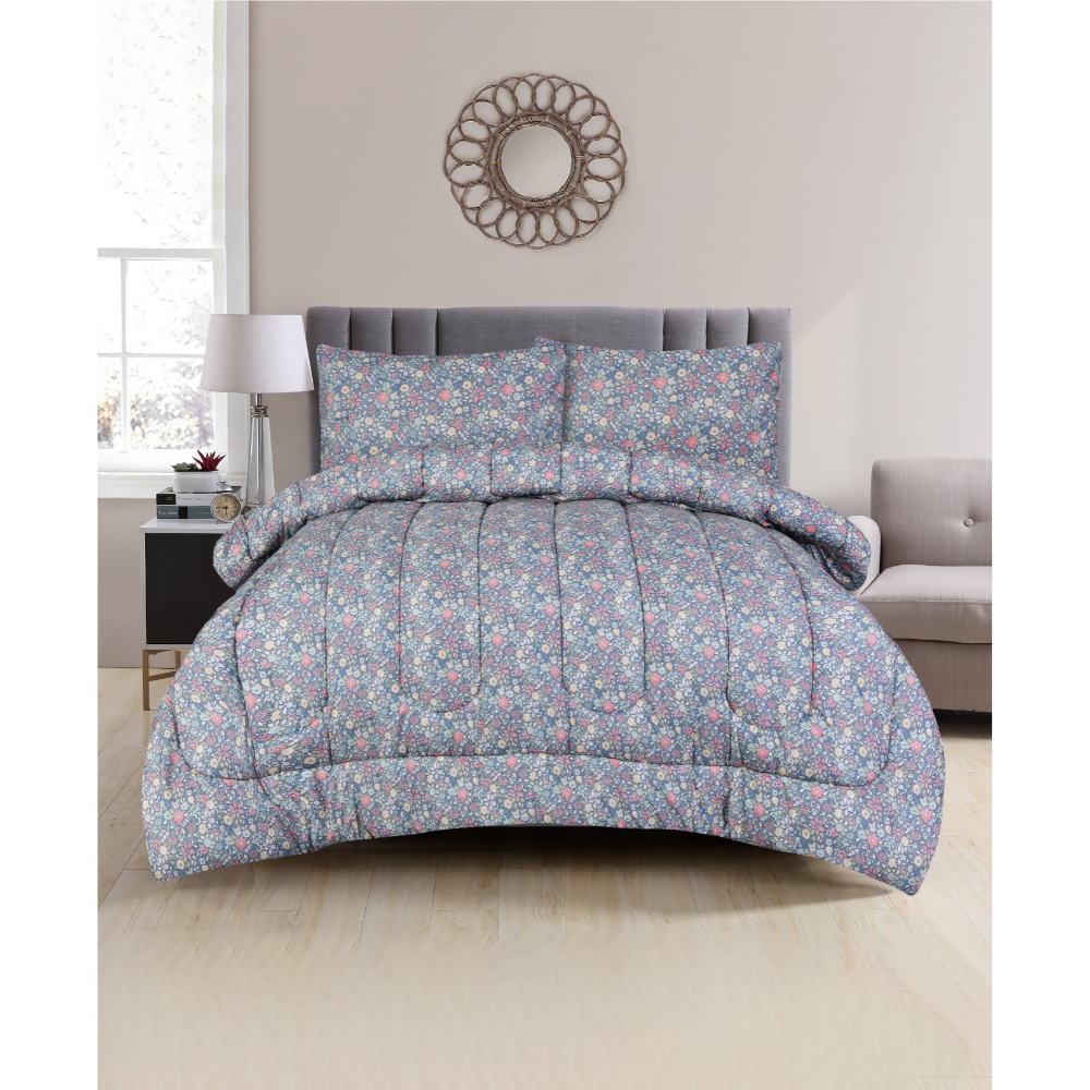ICF Ditsy Floral Queen Size Comforter Set