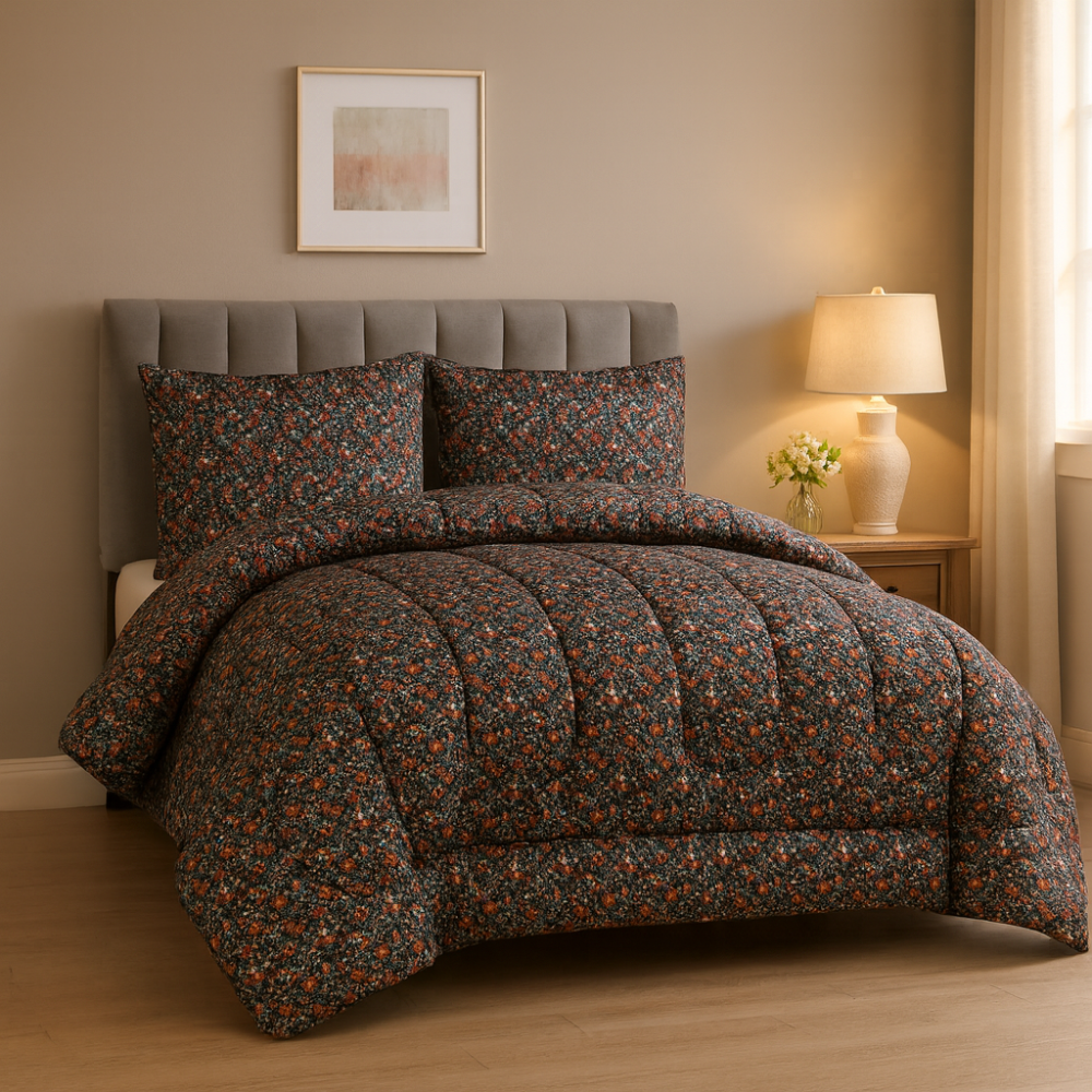 ICF Midnight Meadow Super King Size Comforter