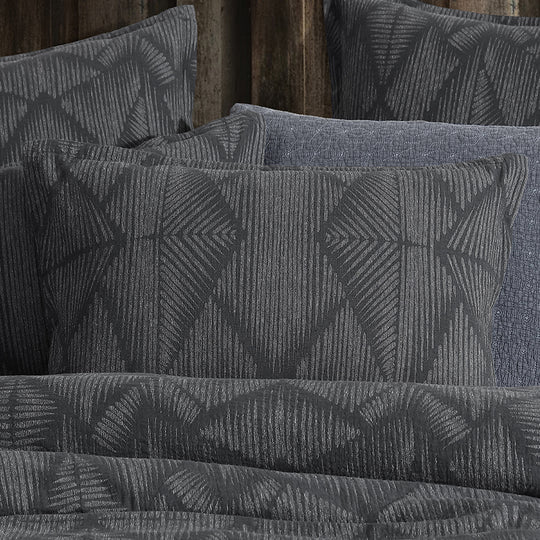 Platinum Kenya Charcoal Quilt Cover Set