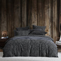 Platinum Kenya Charcoal Quilt Cover Set