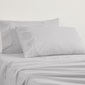 Logan and Mason Platinum 400TC Egyptian Cotton Sateen Sheet Set Silver