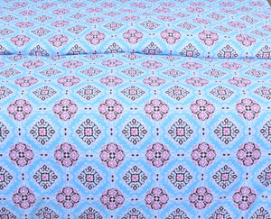 Quilt Cover - Pink and Blue floral