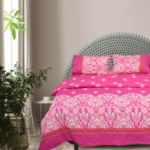 Quilt Cover - Pink floral