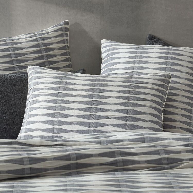 Platinum Kirby Charcoal Quilt Cover Set