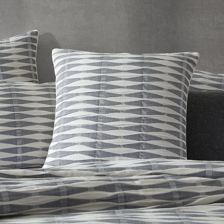 Platinum Kirby Charcoal Quilt Cover Set