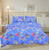 Quilt Cover - Red and Blue floral