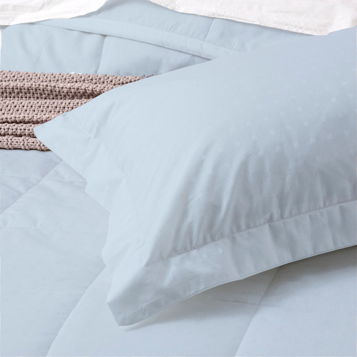 Ddecor Home Sofia Comforter sets Cotton Jacquard Sky